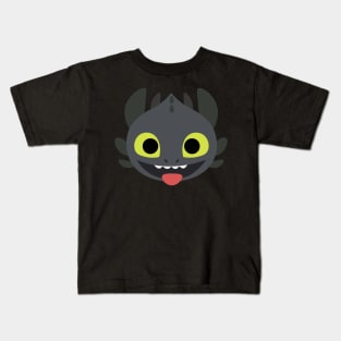 Fairytale Dream Black Dragon Kids T-Shirt